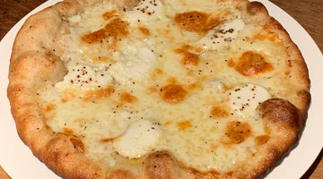 White Pizza - Mozzarella, Ricotta, Parmesan, Arugula