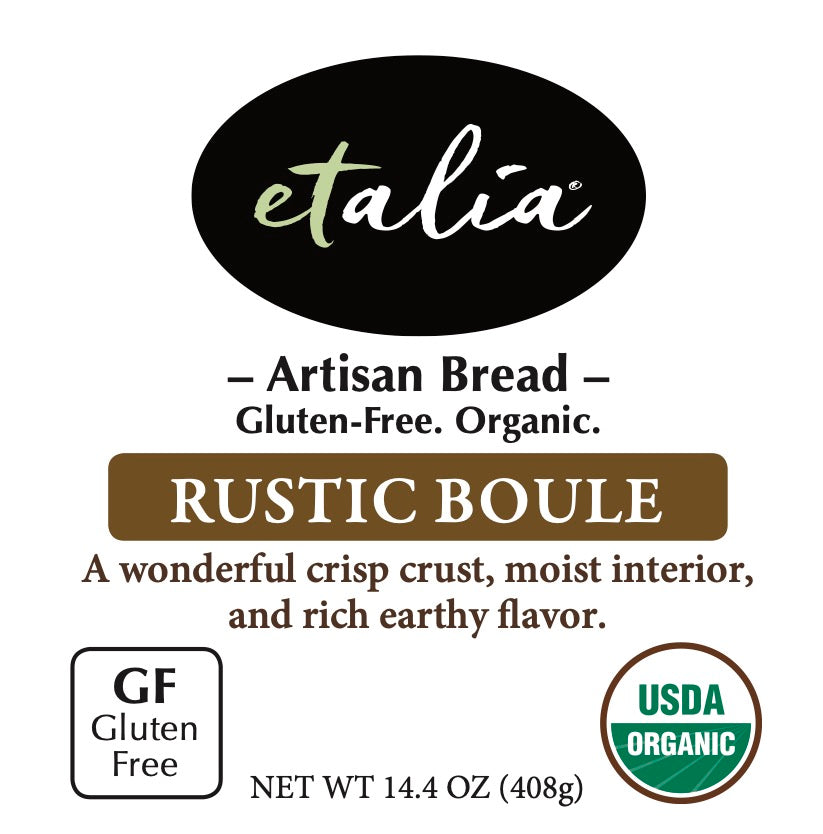 Rustic Boule Artisan Bread - Organic | GF